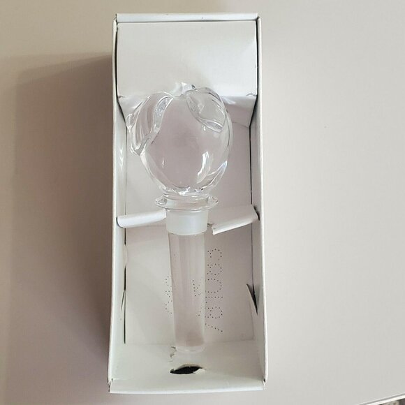 Mikasa Apple Crystal Wine Bottle Stopper w/ box glass farmhouse cottage core - Picture 3 of 11